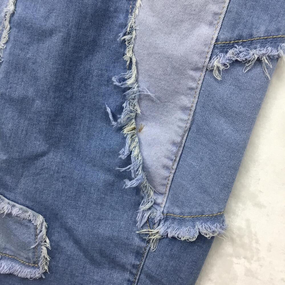 ASHLEY STEWART Patchwork Denim Mom Jeans Women's Size 12 - Picture 6 of 10